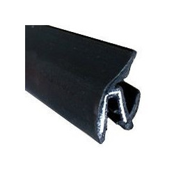 CR016 · 22.5x10.3mm Perfil Lamelunas Flocado · Tira rígida de 1.20 metros · Con metal interior