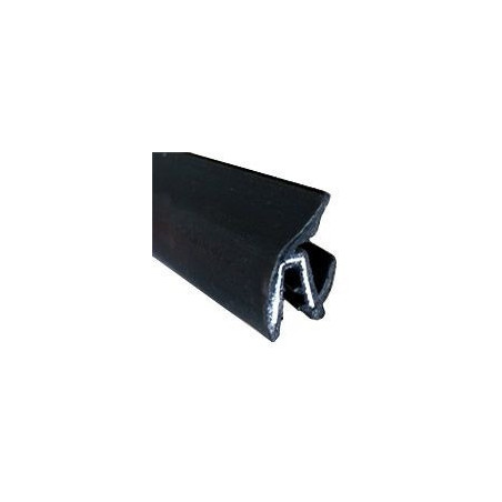 CR016 · 22.5x10.3mm Perfil Lamelunas Flocado · Tira rígida de 1.20 metros · Con metal interior