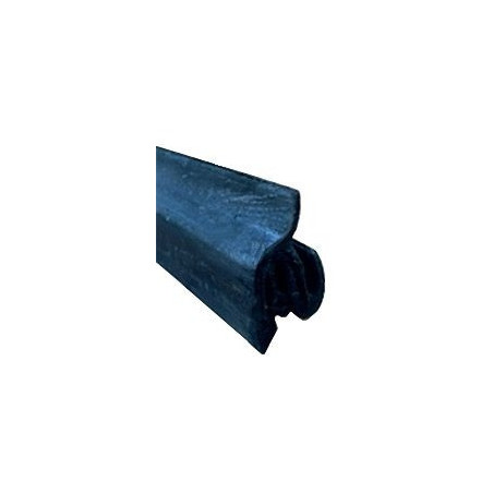 CR017 · 22x12mm Perfil Lamelunas Flocado · Tira rígida de 1.20 metros · Con metal interior
