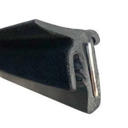 CR020 · 26.7x14.4mm Perfil Lamelunas Flocado · Tira semiflexible de 1.25 metros · Con metal interior · Renault