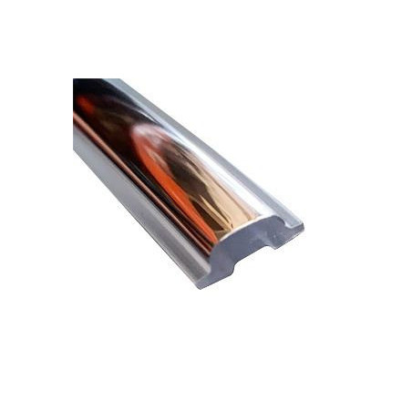 CR060 · 12x5mm Junquillo cromado para contornos · Clásicos Seat y Renault