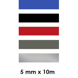 Cinta Vinilo 5mm Ancho · Rollo de 10 metros · Varios Colores