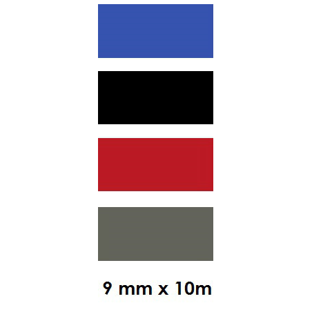 Cinta Vinilo 9mm Ancho · Rollo de 10 metros · Varios Colores