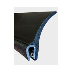 GM009 · 52x12.7mm Goma Estanqueidad Frontal · Aleta XL Flexible · PVC + EPDM Esponja