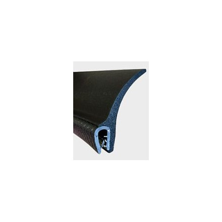 GM009 · 52x12.7mm Goma Estanqueidad Frontal · Aleta XL Flexible · PVC + EPDM Esponja