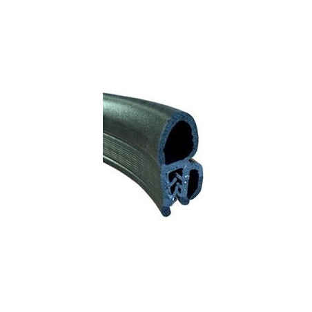 GM016 · 37.3x15.5mm Goma estanqueidad frontal + pestaña · Caucho EPDM
