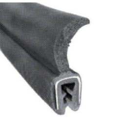 GM020 · 33x9.7mm Goma Estanqueidad Frontal · Aleta Flexible · Caucho EPDM + Esponja