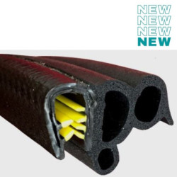 GP010 · 31.4x16.4mm Goma Estanqueidad Doble de Puerta Lateral · Caucho EPDM · Ajuste Extra