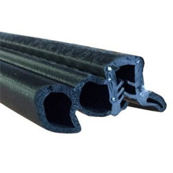GP014 · 24.4x22.3mm Goma doble estanqueidad lateral para puerta Lateral · Caucho EPDM