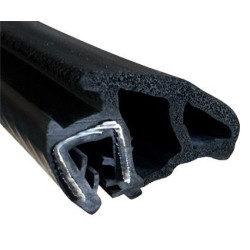 GP015 · 30x19mm Goma doble estanqueidad para puerta · Caucho EPDM