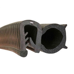 GP018 · 28.3x15.5mm Goma Estanqueidad Puerta Lateral · Caucho EPDM
