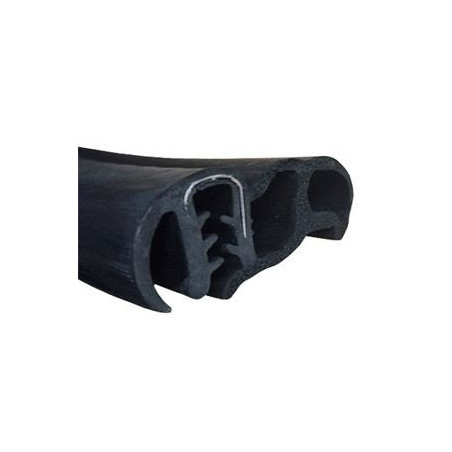 GP023 · 37x16mm Goma doble estanqueidad con pestaña lateral · Caucho EPDM