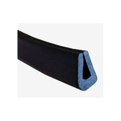BP025 · 8.6x5.4mm Burlete de Goma · Color Negro · Tamaño Mini