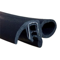 GP027 · 37x178mm Goma estanqueidad con pestaña lateral · Caucho EPDM