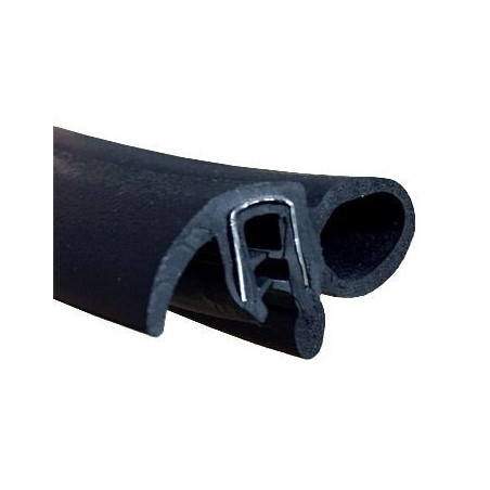 GP027 · 37x178mm Goma estanqueidad con pestaña lateral · Caucho EPDM
