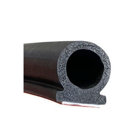 GV004/8 · 16x15mm Perfil Goma Industrial Multiusos · Caucho EPDM + Esponja