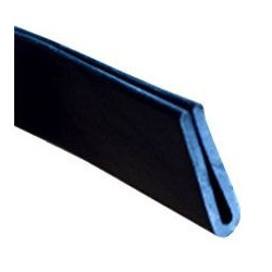 BP027 · 19x4.5mm Burlete de Goma · Color Negro · Extrafino
