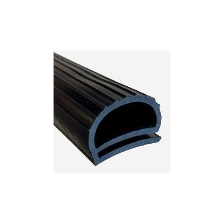 GV017 · 24.8x19.1mm Perfil goma EDPM negro 70 SH