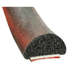GV023/24 · 12x6mm Perfil Goma Industrial Multiusos · Caucho EPDM + Esponja