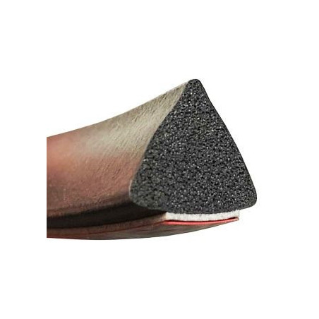 GV028/29 · 13.5x13.5mm Perfil Goma Industrial Triangular · Caucho EPDM + Esponja