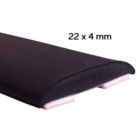 MA002 · 22x4mm Moldura Adhesiva Negra · Máxima flexibilidad
