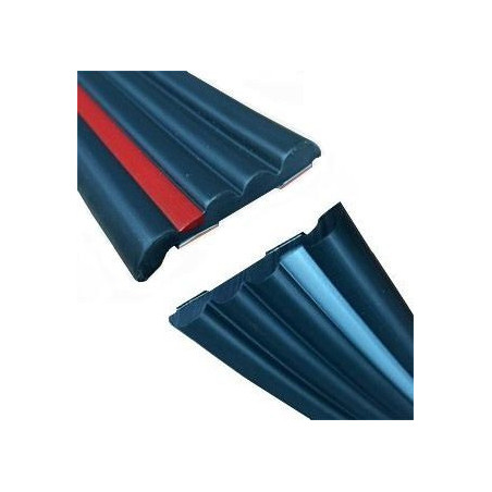 MA004/5 · 47x9mm Moldura Adhesiva Negra + Franja de Color · Clásicos Opel