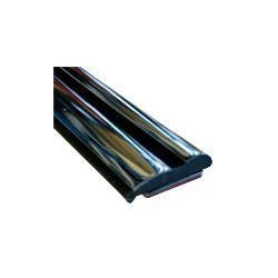 MA012 · 13x3mm Moldura Adhesiva Cromada + Franja Negra