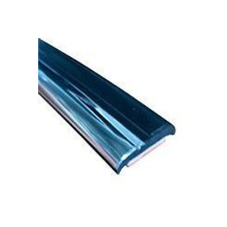 MA015 · 14x3mm Moldura Adhesiva Decorativa · Cromada + Negra