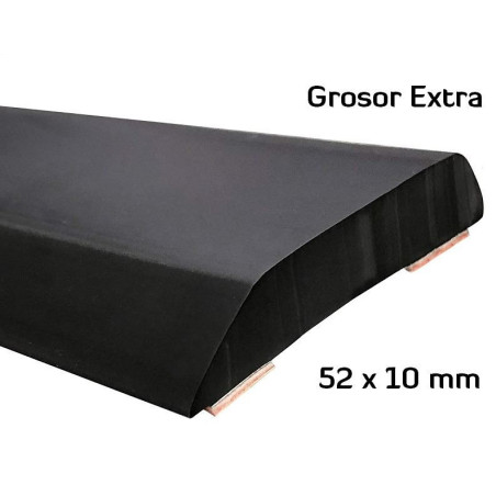 MA019 · 52x10mm Moldura Adhesiva Negra · Grosor Extra