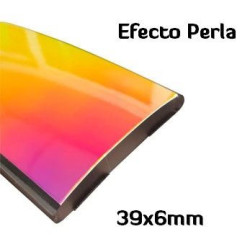 MA025 · 39x6mm Moldura Efecto Perla · Tornasolado