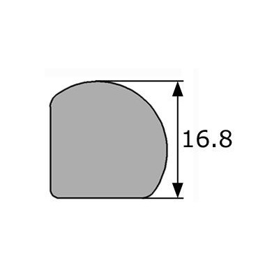 GP020 · 18x15mm Goma Esponjosa · EPDM Esponja · Clásicos Renault