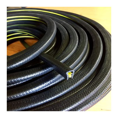 BP011 · 15x11mm Burlete Flexible Pvc · Interior metálico · Máxima Sujeción
