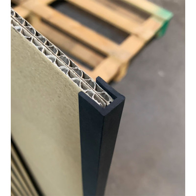 BP047 · 15x12mm Burlete Flexible Goma · Espesor 7-8mm BP047 · 15x12mm Burlete Flexible Goma · Espesor 7-8mm