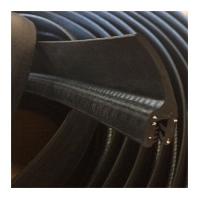GM007 · 35.4x5mm Goma Estanqueidad Frontal · Aleta Flexible · Caucho EPDM