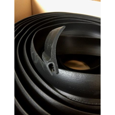 GM009 · 52x12.7mm Goma Estanqueidad Frontal · Aleta XL Flexible · PVC + EPDM Esponja