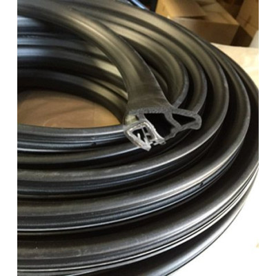 GP015 · 30x19mm Goma doble estanqueidad para puerta · Caucho EPDM