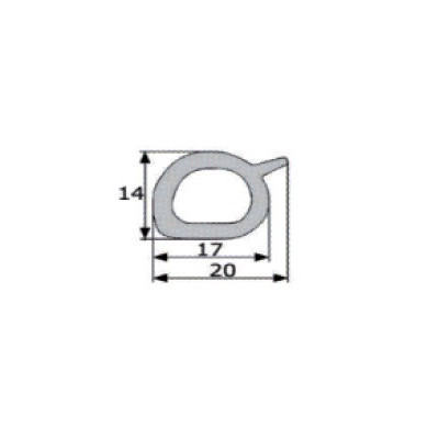 GP038 · 20x14mm Goma Esponjosa · EPDM Esponja · Clásicos
