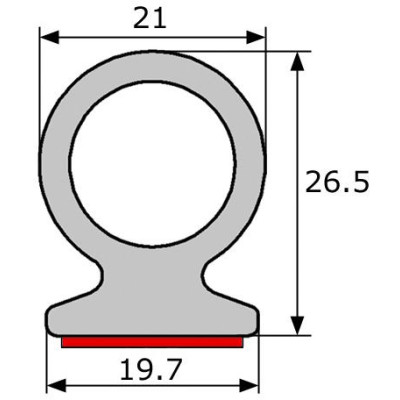 GV003/7 · 26.5x21mm Perfil Goma Industrial Multiusos XL · Caucho EPDM + Esponja GV003/7 · 26.5x21mm Perfil Goma Industrial Multiusos XL · Caucho EPDM + Esponja
