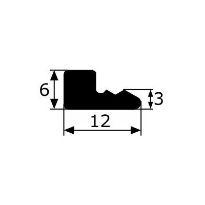 GV015 · 12x6mm Goma industrial