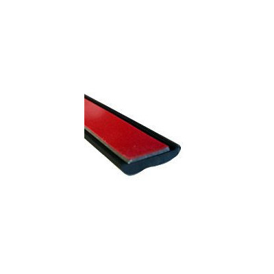 MA012 · 13x3mm Moldura Adhesiva Cromada + Franja Negra