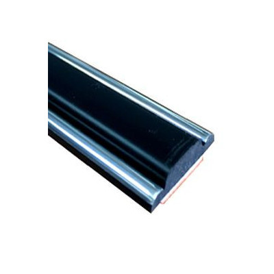 MA020 · 16x6mm Moldura adhesiva · Color negro + cromado