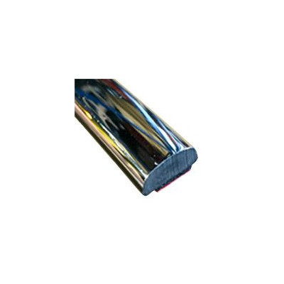 MA036/7 · 12x5.5mm Moldura Adhesiva Flexible · Colores Negro / Cromado