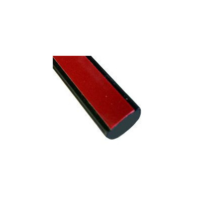MA036/7 · 12x5.5mm Moldura Adhesiva Flexible · Colores Negro / Cromado