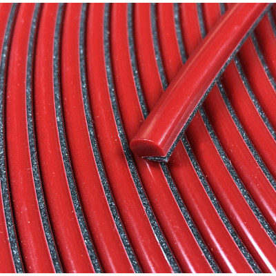 MA070 · 7.8x4.7mm Moldura Adhesiva Flexible · Color Rojo · Renault Super5