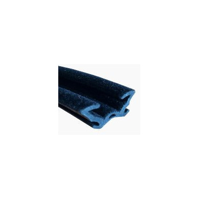 CR001 · 15x10mm Guía Cristal Flocada · Flexible · Caucho EPDM
