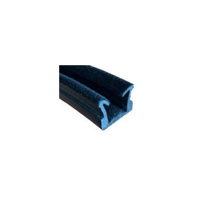 CR002 · 14x12.5mm Guía Cristal Flocada · Flexible · Caucho EPDM CR002 · 14x12.5mm Guía Cristal Flocada · Flexible · Caucho EPDM