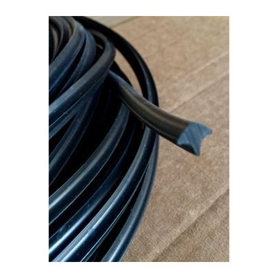 9.4x7.6mm Junquillo para Contorno de Cristal · Color Negro