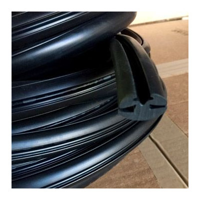 CR037 · 20x15mm Goma Contorno Cristal · Caucho EPDM · Perfil para Uniones