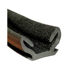 CR003 · 15x14.4mm Guía Cristal Flocada · Flexible · Caucho EPDM
