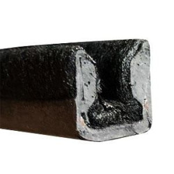 CR005 · 14.5x13mm Guía Cristal Articulada · Semi-Flexible · Caucho EPDM · "Cajetín"